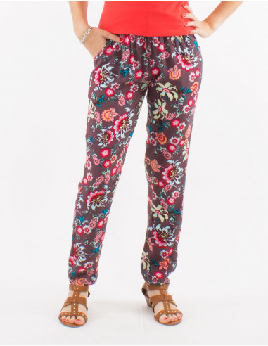 Pantalon viscosa estampado bohemia