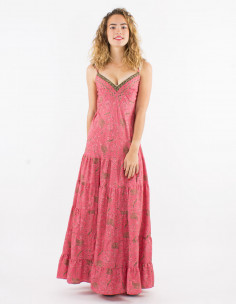 Vestido largo poliester... 2