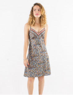 Vestido corto poliester... 2