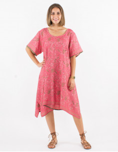 Vestido poliester mangas...