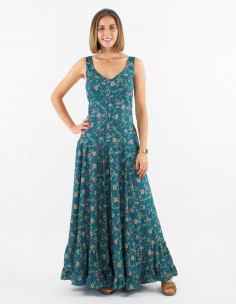 Vestido largo poliester...