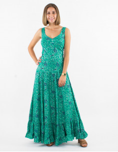 Vestido largo poliester...