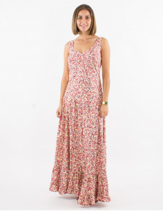 Vestido largo poliester...