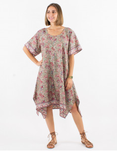 Vestido poliester mangas...