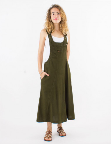 Vestido algodon sw liso tipo peto