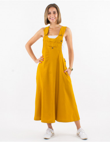 Vestido algodon sw liso tipo peto