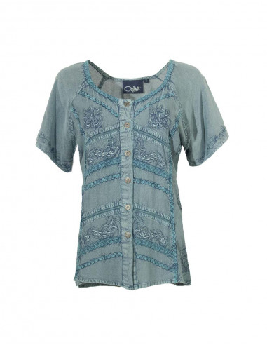 Blusa viscosa sw con bordados