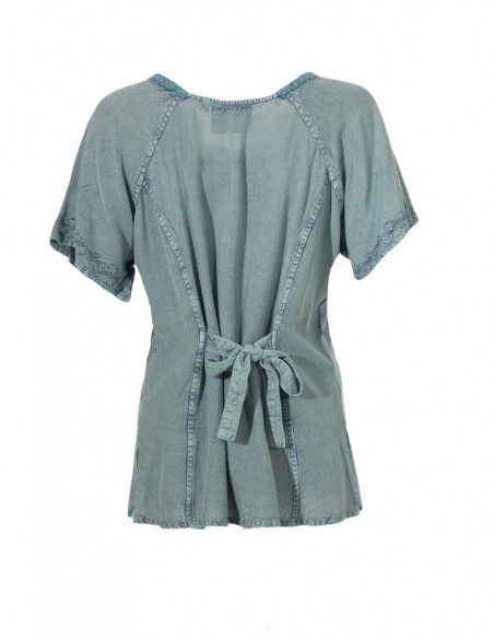 Blusa viscosa sw con bordados