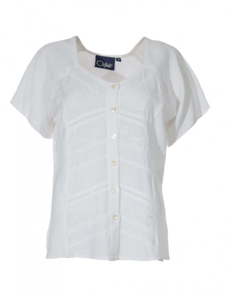 Blusa viscosa sw con bordados