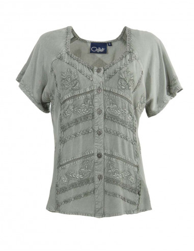Blusa viscosa sw con bordados
