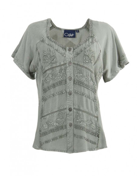 Blusa viscosa sw con bordados