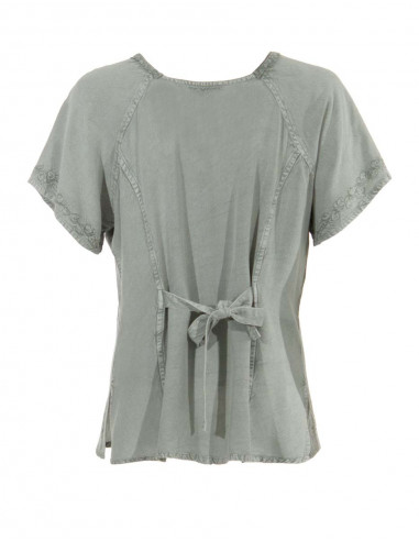 Blusa viscosa sw con bordados