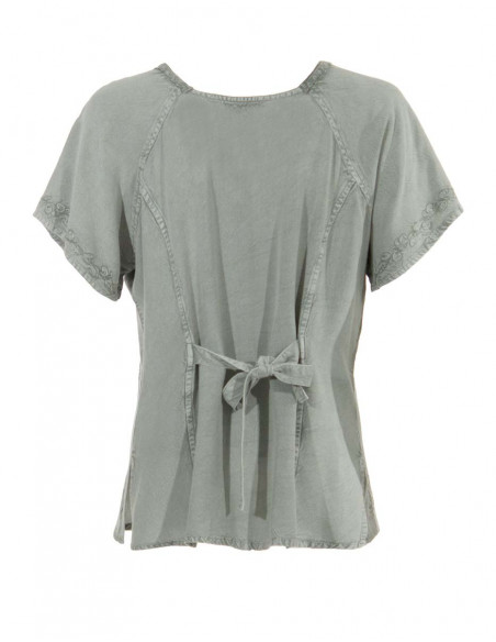 Blusa viscosa sw con bordados