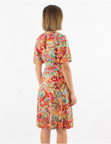 Vestido malla 96% poliester 4% elastano mangas...