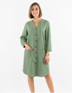 Vestido 54% lino 46%...