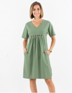 Vestido 54% lino 46%...