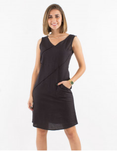 Vestido 91% algodon 9% lino... 2