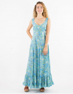 Vestido largo poliester...