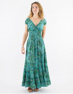 Vestido largo poliester...