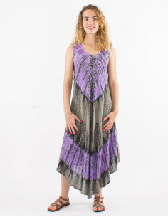 Vestido largo viscosa crepe...