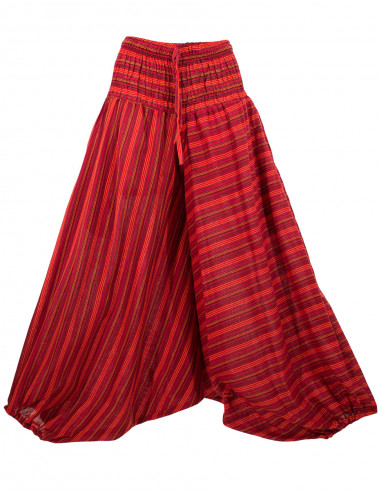 Sarouel algodon raya talla elastica