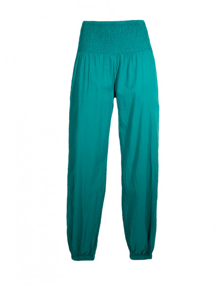 Pantalon algodon liso sw bolsillos