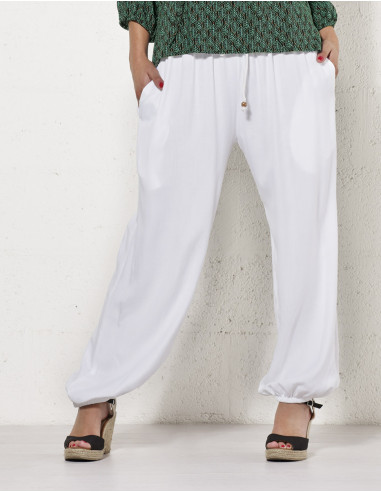 Pantalon liso viscosa