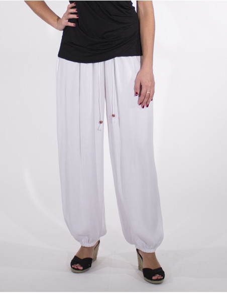 Pantalon liso viscosa