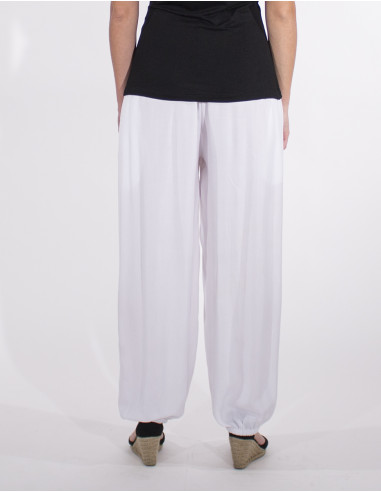 Pantalon liso viscosa