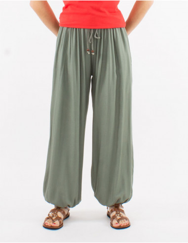Pantalon liso viscosa