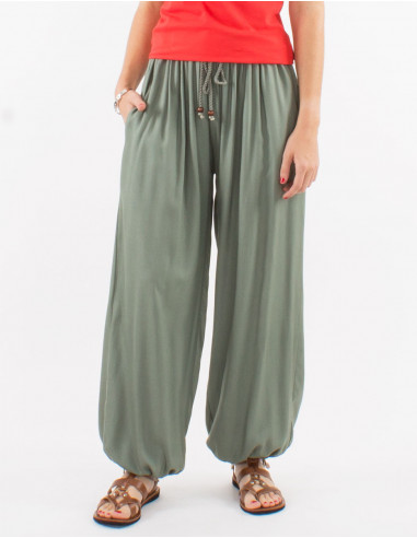 Pantalon liso viscosa