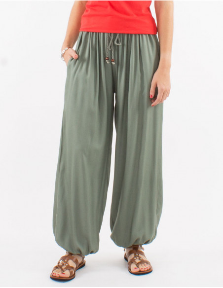 Pantalon liso viscosa
