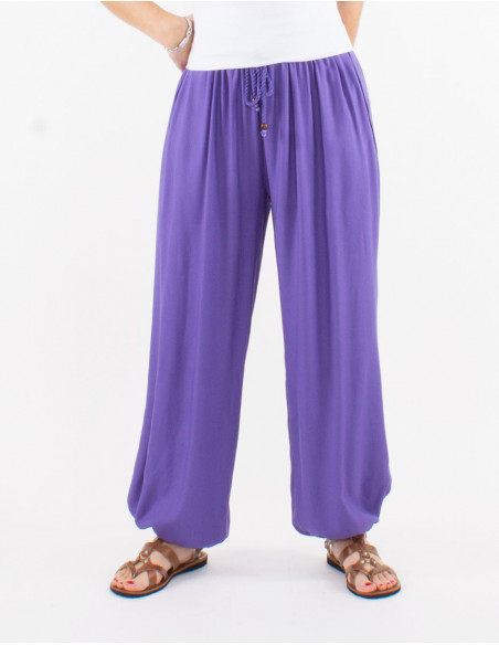 Pantalon liso viscosa