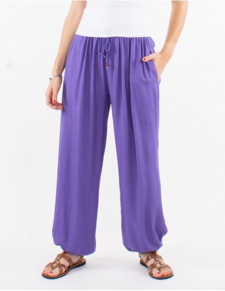 Pantalon liso viscosa