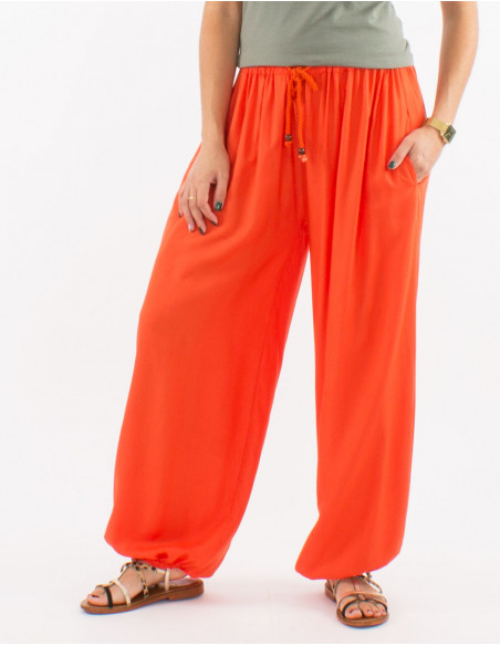 Pantalon liso viscosa