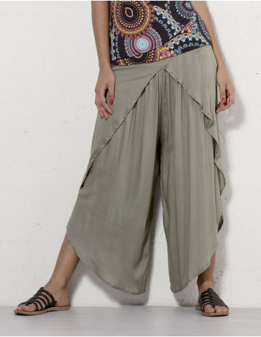 Pantalon dhoti viscosa liso