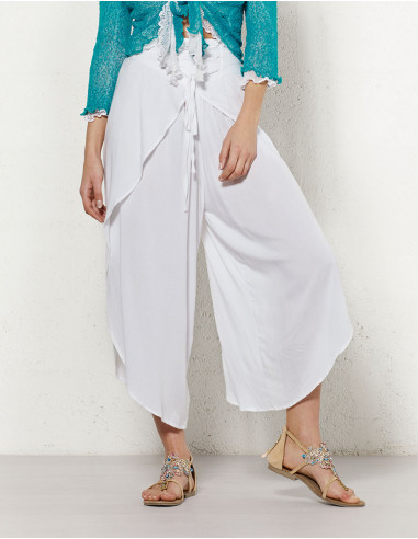 Pantalon dhoti viscosa liso