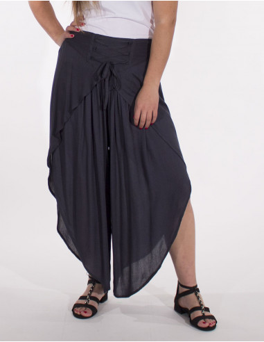 Pantalon dhoti viscosa liso