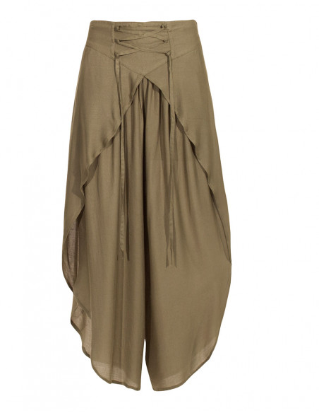 Pantalon dhoti viscosa liso