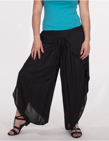 Pantalon dhoti viscosa liso