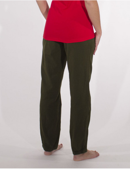 Pantalon algodon liso sw con bolsillos 