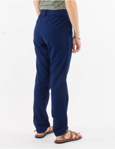 Pantalon algodon liso sw con bolsillos 