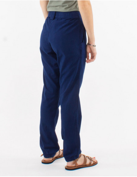 Pantalon algodon liso sw con bolsillos 