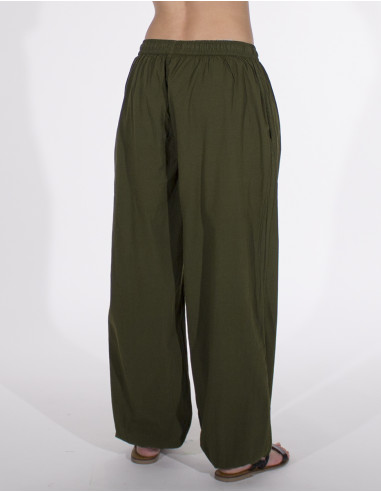 Pantalon mujer algodon elastico liso sw