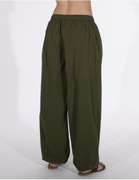 Pantalon mujer algodon elastico liso sw