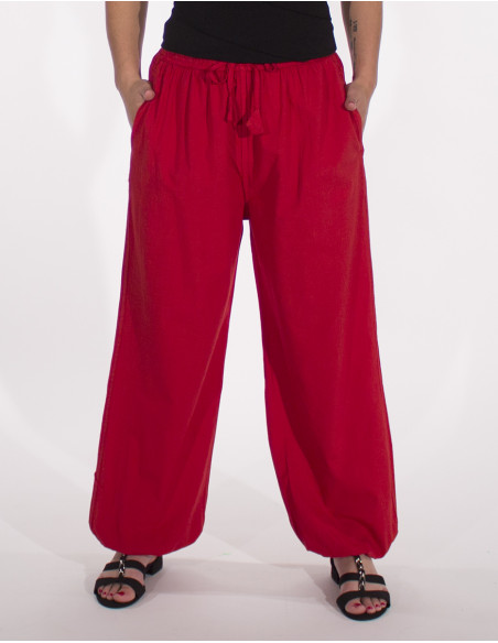 Pantalon mujer algodon elastico liso sw