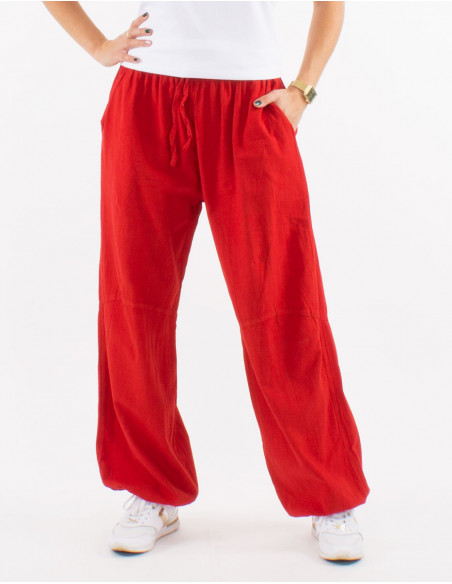 Pantalon algodon liso de entretiempo sw