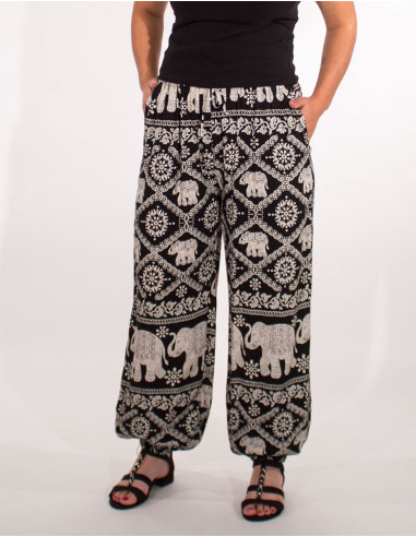 Pantalon viscosa thai elefante aladin 