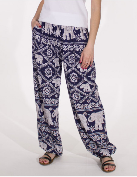 Pantalon viscosa thai elefante aladin 