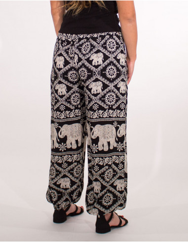 Pantalon viscosa thai elefante aladin 